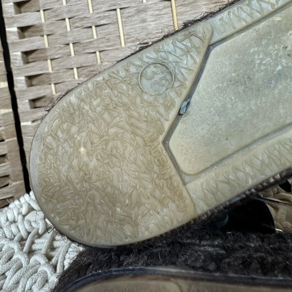 Free People Made in Spain Aurora Espadrille in Black - Size 38